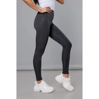 Dámské legíny Sportovní šedé legíny s kožíškem J.STYLE, odstíny šedé XL (42) i392_22024-53