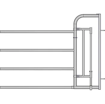 Výsuvný díl 4-trubkový JOURDAIN EX4 DUO Vertikal - s obslužnou brankou