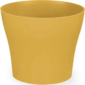 Květináč Plastkon Květináč dekorativní TULIPÁN pr.13 cm medový