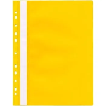 Rychlovazač s euroděrováním A4, žlutý