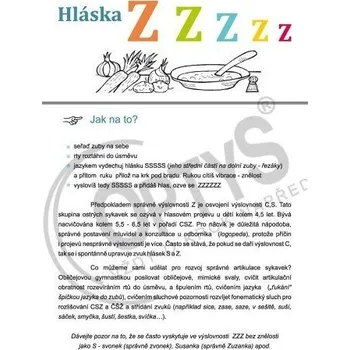 omalovánky Logoped. cvičebnice hlásek Z, dvojlist A4