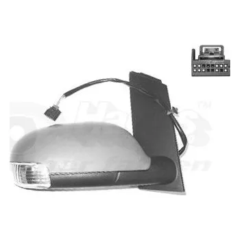 Auto zrcátko Vnější zpětné zrcátko VAN WEZEL 5856818