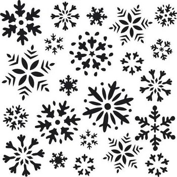 Šablona Vločky, 15 x 15 cm, plast