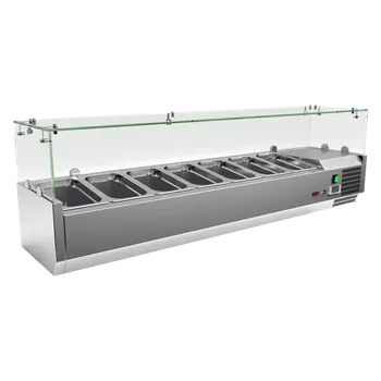 Vitrína chladicí pultová 7x GN 1/4 | REDFOX - MCH 4150