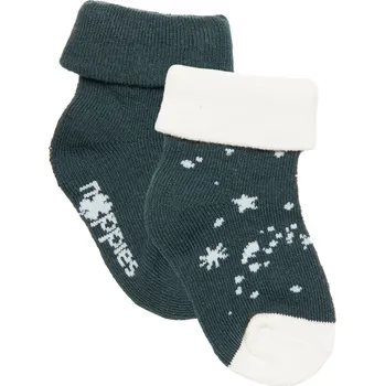 PONOŽKY NOPPIES MILO, ČERNÉ, 2 PÁRY Velikost: 3-6 MĚSÍCŮ