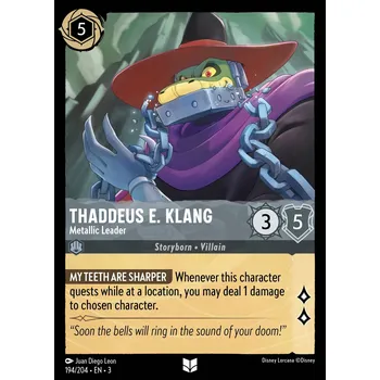 Karetní hra Thaddeus E. Klang 194/204 - Into the Inklands Typ karty: Foil