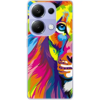 Pouzdro na mobilní telefon Odolné silikonové pouzdro iSaprio - Rainbow Lion - Xiaomi Redmi Note 13 Pro