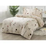 XPOSE® Prodloužené mikroplyšové povlečení DIVOKÉ MÁKY Exclusive 140x220 cm, 70x90 cm, Mikroplyš + Prodloužená možnost vrácení zboží do 50 dnů