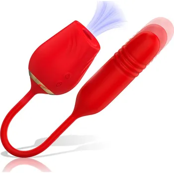 Vibrátor Mia Amalfi Double Pleasure Suction + Up & Down Red