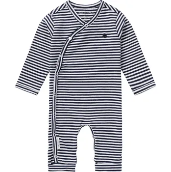 Kojenecký overall OVERAL NOPPIES NOORVIK, S PROUŽKY, MODRÝ Velikost: 56