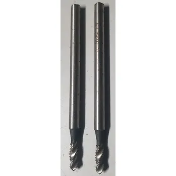 Závitořezný nástroj Prodloužený strojní závitník se šroubovitými drážkami - M4, HSS, ČSN 223044 - prodloužený (Narex, prodloužený. Celková délka 80 mm, průměr stopky 5 mm)