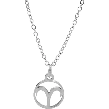 Náhrdelník JSB bijoux s.r.o. Ocelový náhrdelník prořezávané znamení zvěrokruhu Beran bez krystalů