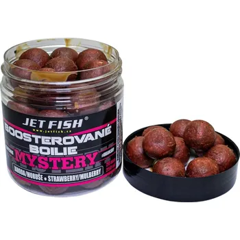 Boilies Jet Fish Boosterované Boilie Mystery Jahoda Moruše 250ml Průměr: 20mm, Objem: 250ml