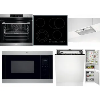Set domácích spotřebičů AEG BSK782380M + AEG Mastery DirectTouch HK654070FB + AEG DGB3523S + AEG Mastery MSB2547D-M + AEG FSK73607Z + AEG TSC6M181ES