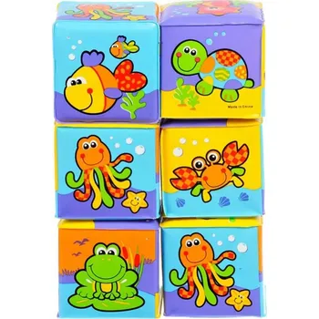 Hračka pro nejmenší PLAYGRO - MĚKKÉ PĚNOVÉ KOSTKY (181170)