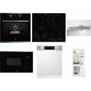 Set domácích spotřebičů ELECTROLUX KODEC75X2 + ELECTROLUX EHF6547FXK + ELECTROLUX LFP326S + ELECTROLUX LMS4253TMX + ELECTROLUX EEM48300IX - přebaleno + ELECTROLUX LND5FE18S