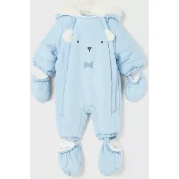 dívčí zimní kombinéza Mayoral zimní overal/kombinéza s kapucí modrá 2606-050