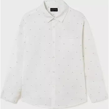 Chlapecká košile Chlapecká košile s dlouhým rukávem Mayoral 7167-67 White velikost 172