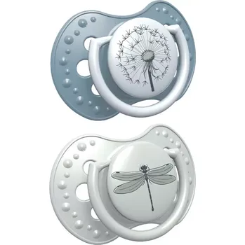 LOVI Dudlík silikonový dynamický LOVI BOTANIC 0-3m 2ks vážka