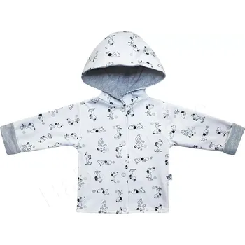 Podšitý kabátek s kapucí Pejsek Baby Service velikost 56