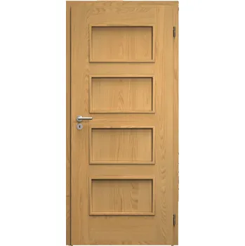 Interiérové dveře SAPELI SWING KOMFORT M19 - DÝHA - OTOČNÉ DVEŘE VČ. ZÁRUBNĚ - Dub natur Průchozí šířka (cm): 80, Průchozí výška (cm): 197