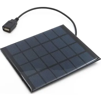 solární panel Solární polykrystalický panel 6V DC výstup USB nabíjecí kabel 5V 30cm 2W 3W 4W 6W MAZAVA