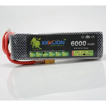 RC model letadla Akumulátor XXKLION 6S 22.2V 6000mah 30C vrtulník s dálkovým ovládáním Lipo čtyřosý napájecí zdroj do auta