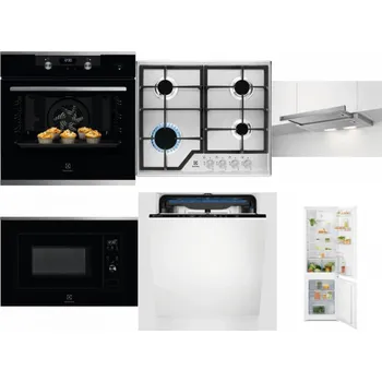 Set domácích spotřebičů ELECTROLUX KODEH70X + ELECTROLUX KGS6426SX + ELECTROLUX LFP326S + ELECTROLUX LMS2203EMX + ELECTROLUX EES48200L + ELECTROLUX LND5FE18S