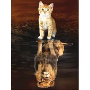 Diamantové malování DIAMANTOVÁ MOZAIKA KOČKA 33 - SLEVA -50%