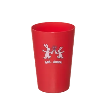 Barevný plastový kelímek s Bob a Bobkem, červený