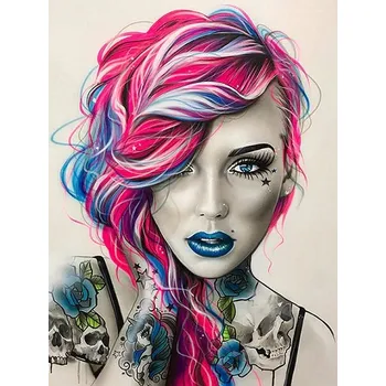 kreativní sada DIAMANTOVÁ MOZAIKA DÍVKA 09 - SLEVA -50%