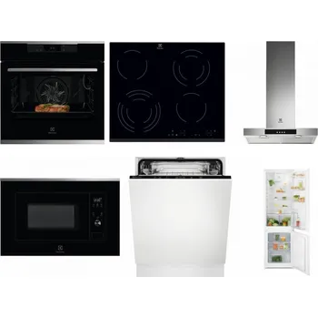 Set domácích spotřebičů ELECTROLUX KOEBP39X + ELECTROLUX EHF6343FOK + ELECTROLUX LFT426X + ELECTROLUX LMS2203EMX + ELECTROLUX EEA27200L + ELECTROLUX LND5FE18S
