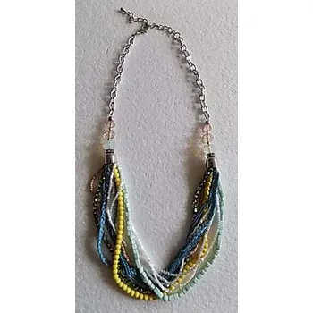 Náušnice Korále vrstvené barevné