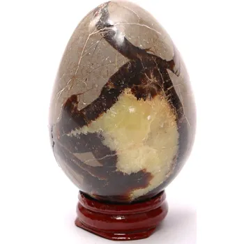 Drahý kámen Magieprirody.cz Septárie dračí vejce 65 mm 204 g + dřevěný podstavec #B461