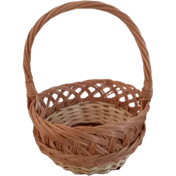 Dárkový potravinový koš Wiker Proutěný koš sváteční prům. 20 cm Wik