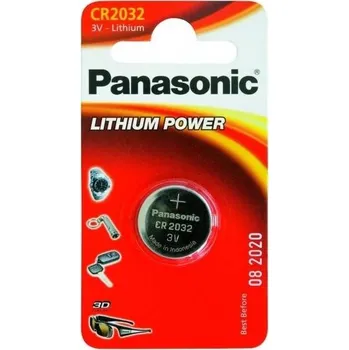 Článková baterie Panasonic knoflikova Baterie CR2032, Lithium, 3V, (Blistr 1ks)