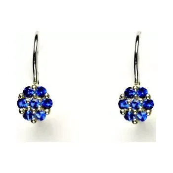 Náušnice Stříbrné náušnice spinely - VE3 (Stříbrné náušnice se spinely )