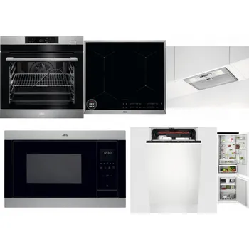 Set domácích spotřebičů AEG BSK782380M + AEG Mastery SenseBoil IAE64413XB + AEG DGB3523S + AEG Mastery MSB2547D-M + AEG Mastery MaxiFlex FSE73507P + AEG TSC6M181ES