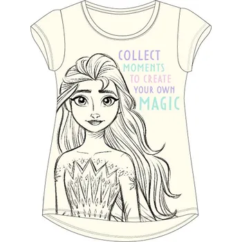 Frozen - licence Dívčí tričko - Frozen 52029453, světle žlutá Barva: Žlutá, Velikost: 110