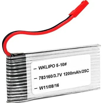 RC model Akumulátor Li-pol 3,7V 1200mAh 25C walkyra Gyro Hercules RC 783160