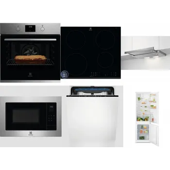 Set domácích spotřebičů ELECTROLUX KOFGH70TX + ELECTROLUX LIR60433B + ELECTROLUX LFP326S + ELECTROLUX EMS4253TEX + ELECTROLUX EES48200L + ELECTROLUX LND5FE18S
