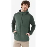 QUECHUA Pánská turistická hybridní mikina NH 500 2XL ZELENÁ