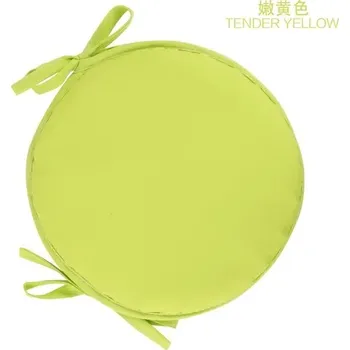 Polštář Kulatý polštář na židli - žlutá,30cm