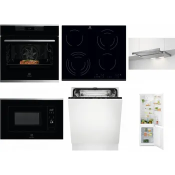 Set domácích spotřebičů ELECTROLUX KOEBP39X + ELECTROLUX EHF6343FOK + ELECTROLUX LFP326S + ELECTROLUX LMS2203EMX + ELECTROLUX EEA27200L + ELECTROLUX LND5FE18S