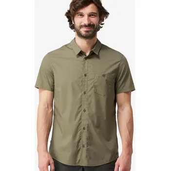 FORCLAZ Pánská turistická košile Travel 100 XL ZELENÁ