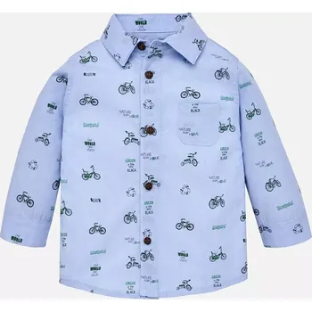 Chlapecká košile Chlapecká košile s dlouhým rukávem Mayoral 2140-88 světle modrá velikost 68