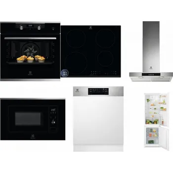Set domácích spotřebičů ELECTROLUX KODEH70X + ELECTROLUX LIR60433B + ELECTROLUX LFT426X + ELECTROLUX LMS2203EMX + ELECTROLUX EEM48300IX - přebaleno + ELECTROLUX LND5FE18S