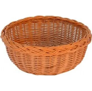 Dárkový potravinový koš Wiker Proutěný podnos, tácek kulatý průměr 24 cm Wik