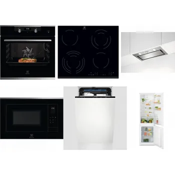 Set domácích spotřebičů ELECTROLUX KODEC75X2 + ELECTROLUX EHF6343FOK + ELECTROLUX LFG716X + ELECTROLUX LMS4253TMX + ELECTROLUX EEM23100L + ELECTROLUX LND5FE18S