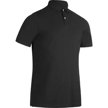 Pánské tričko INESIS Pánské golfové polo s krátkým rukávem MW500 S ČERNÁ